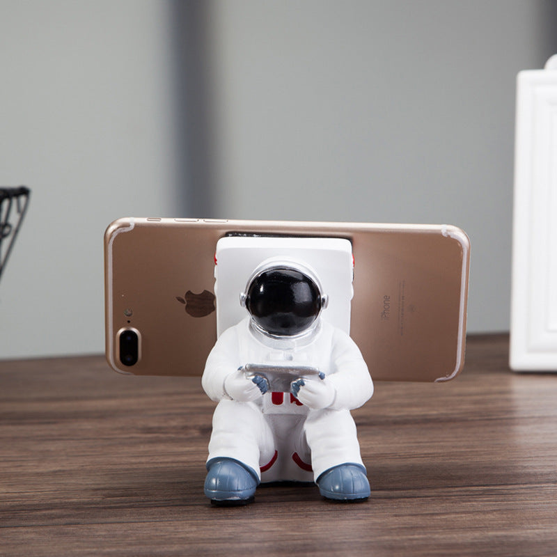 Simple Astronaut Mobile Phone Stand Student Desktop Holder Cute Spaceman Cell Phone Holder Creative Gift Small Desk Decoration - Fayaat 