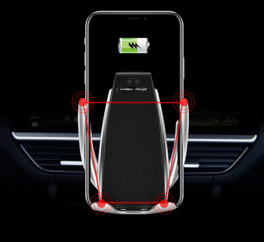 Car Wireless Charger 10W Induction Car Fast Wireless Charging With Car Phone Holder S5 - Fayaat 