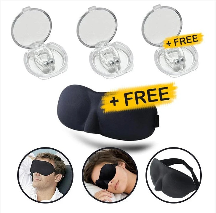 Silicone Magnetic Anti Snore Stop Snoring Nose Clip Sleep Tray Sleeping Aid Apnea Guard Night Device