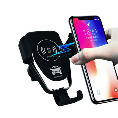 10W QI Wireless Fast Car Charger Mount Holder Stand Automatic Clamping Charging - Fayaat 