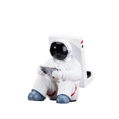 Simple Astronaut Mobile Phone Stand Student Desktop Holder Cute Spaceman Cell Phone Holder Creative Gift Small Desk Decoration - Fayaat 