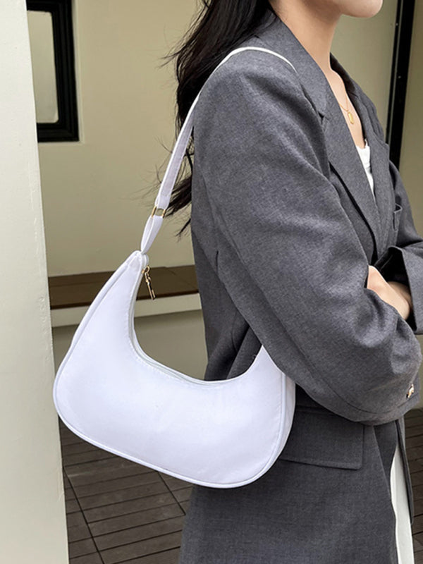 Retro fashion simple one shoulder portable dumpling armpit bag