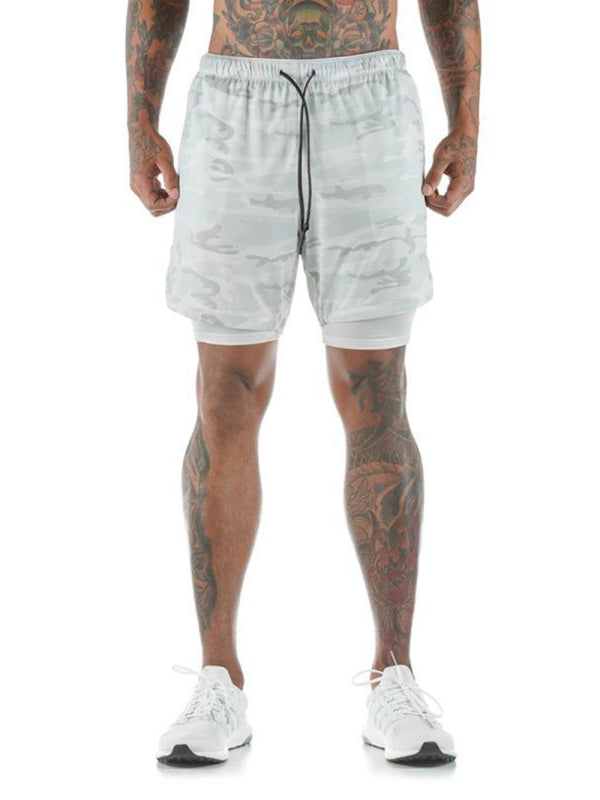 Men's athleisure fake two-piece shorts - Fayaat 