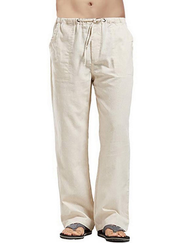 Men's woven all-match linen casual trousers - Fayaat 