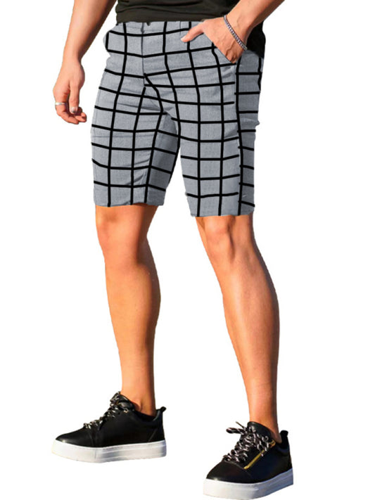 Men's Casual Shorts Plaid Casual Shorts Men's Trousers - Fayaat 